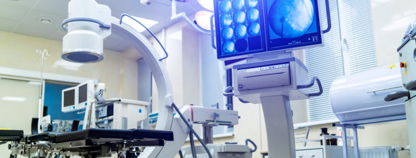C-Arm and fluoroscopy table
